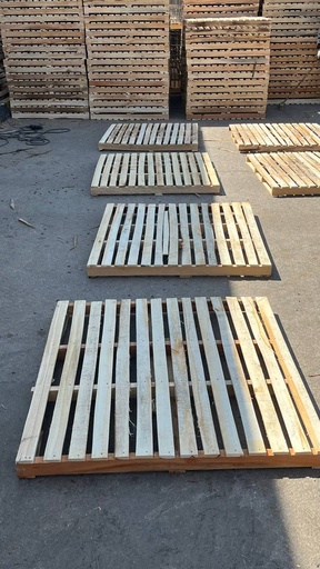 پالت چوبی چهارشاسی6*3 در ابعاد 110*128